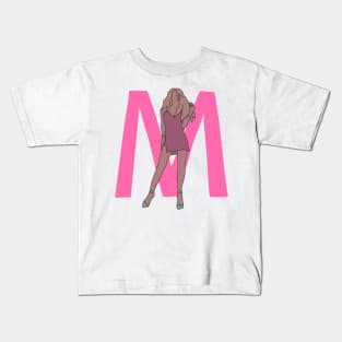 Mariah Carey Caution World Tour M background Kids T-Shirt